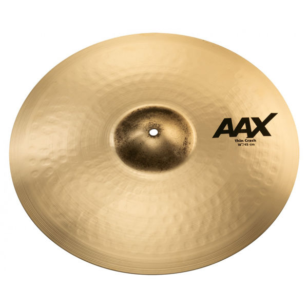 Cymbal Sabian AAX Crash, Thin 18, Brilliant