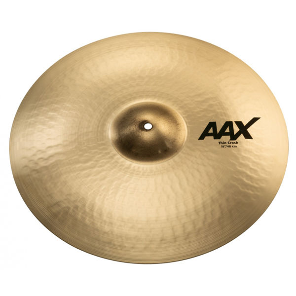 Cymbal Sabian AAX Crash, Thin 19, Brilliant