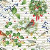 Gavepapir - Winter Song Gift Wrapping Paper Roll  - Caspari