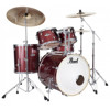 Slagverk Pearl Export EXX725SBR/C704, 22 Black Cherry Glitter m/Stativer og Cymbaler