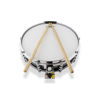 Skarptromme Grover G3 Orchestral G3T-4-WJ, 14x4, Will James Model, Maple, Silver/Black Fade