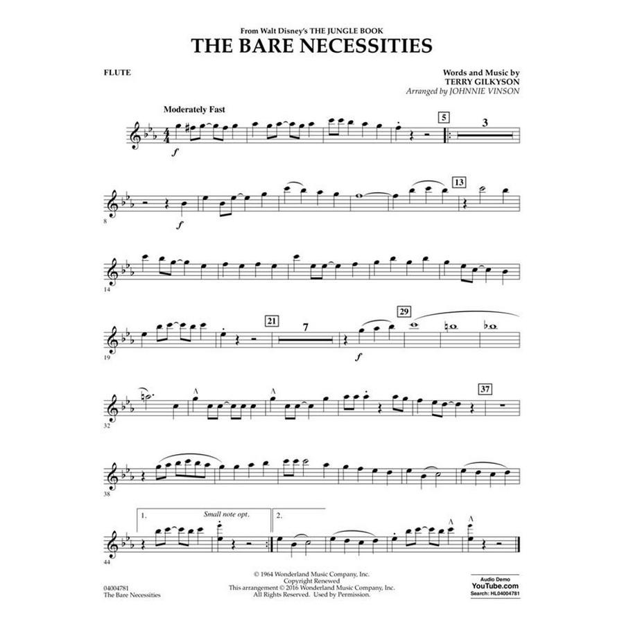 The Bare Necessities From Walt Disney's The Jungle Book, Terry Gilkyson