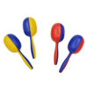 Maracas Hau-Sheng HM-301, 6 Yellow/Blue, 6