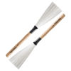 Visper Innovative Percussion BR-3, Wood Handle Nylon Brushes, Medium