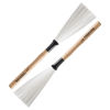 Visper Innovative Percussion BR-3, Wood Handle Nylon Brushes, Medium