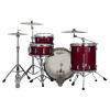 Slagverk Ludwig Classic Oak Fab 22 Shell Pack, m/Triad Mount, Red Sparkle