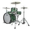 Slagverk Ludwig Classic Oak Fab 22 Shell Pack, m/Triad Mount, Green Sparkle