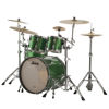 Slagverk Ludwig Classic Maple Mod 22 Shell Pack, m/Atlas Mount, Green Sparkle