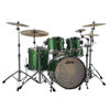 Slagverk Ludwig Classic Maple Mod 22 Shell Pack, m/Atlas Mount, Green Sparkle