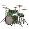 Slagverk Ludwig Classic Maple Mod 22 Shell Pack, m/Atlas Mount, Green Sparkle