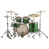 Slagverk Ludwig Classic Maple Mod 22 Shell Pack, m/Atlas Mount, Green Sparkle