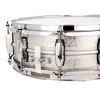 Skarptromme Ludwig Acrophonic Aluminum LA404K, 14x5, Hammered Aluminum Finish w/Chrome Hardware, Imperial Lugs