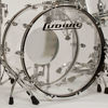 Logo Ludwig, Black, Vintage 1970, Til Stortrommeskinn, L-20 x H-3,5cm