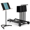 Notestativvogn Manhasset #1980, Harmony Stand Cart, Black