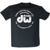 T-Shirt DW Logo, PR25SSBL-L, Short Sleeve, Black, Large