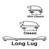 Tillegg Ludwig Lugs, Mini/Small Classic Lugs, pr Tromme