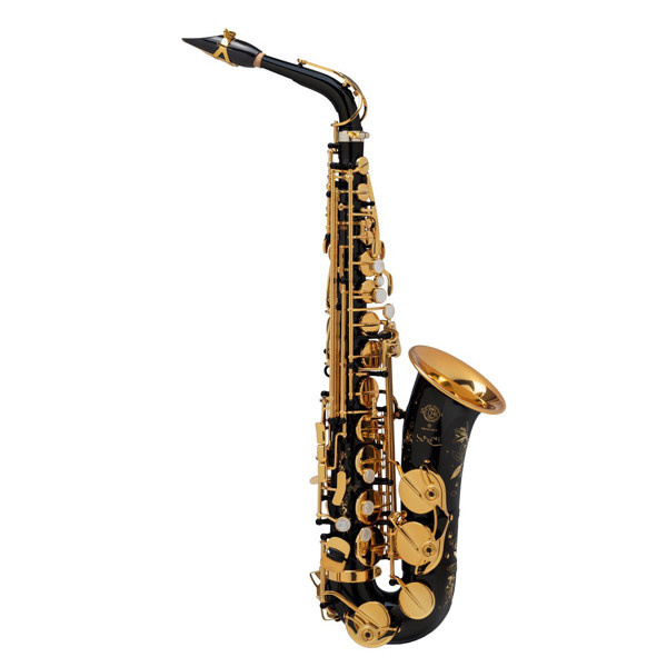 Altsaksofon Selmer Supreme, Black Lacquered Engraved, Outfit