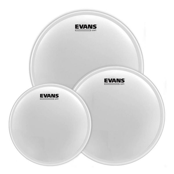 Trommeskinnpakke Evans EU1, ETP-UV1-F, 10,12,14, Fusion, Coated
