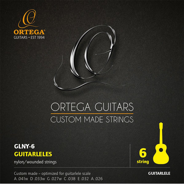 Guitalelerstrenger Nylon Ortega GLNY-6