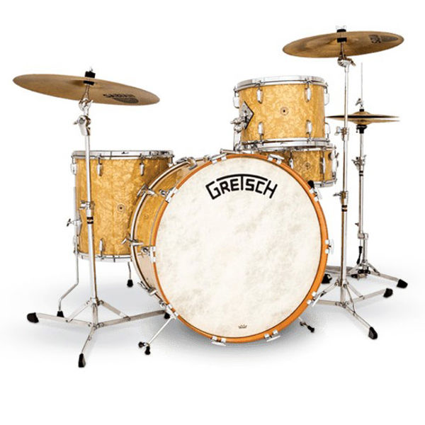 Slagverk Gretsch Broadcaster Custom, 22 Shell Pack, Antique Pearl