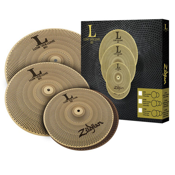 Cymbalpakke Zildjian L80 LV468, Low Volume Cymbal Set, 14-16-18