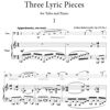 Three Lyric Pieces Op.119, Arthur Butterworth. Tuba and Piano