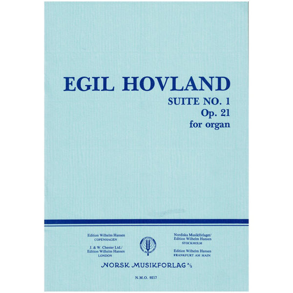 Suite No. 1 Op.21, Egil Hovland - Orgel