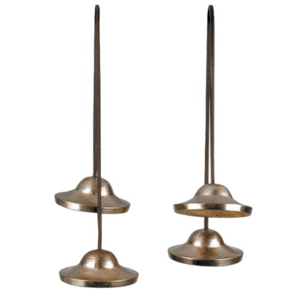 Tibitan Bell Ufip PETIB, Pair of Tibetan Bronze Bell