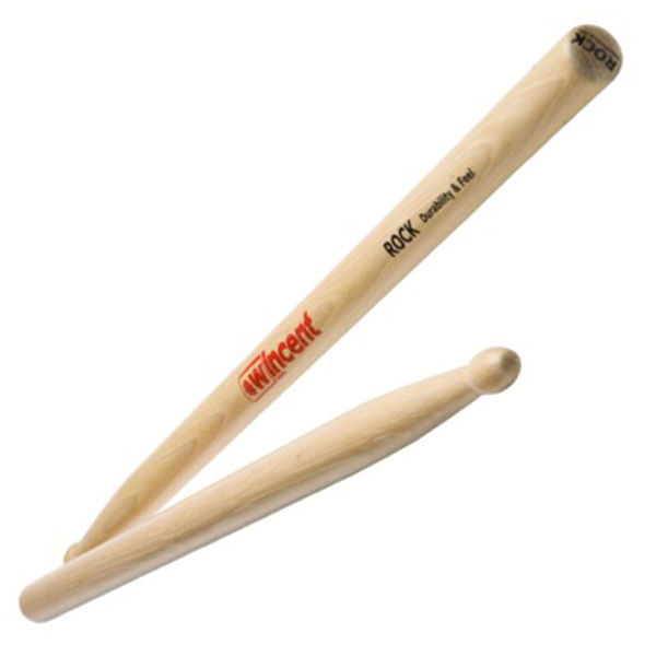 Trommestikker Wincent Hickory Standard 2R Rock, Wood Tip