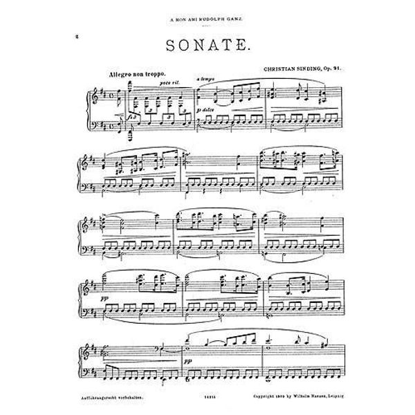 Piano Sonata in B Minor Op. 91, Christian Sinding