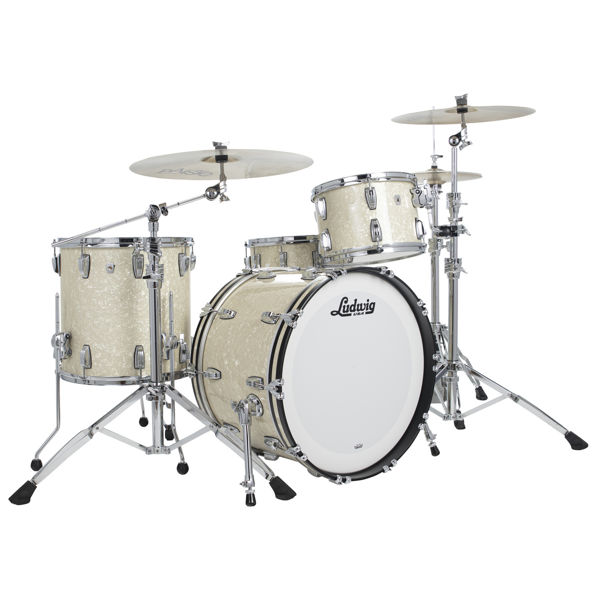 Slagverk Ludwig Classic Oak Fab 22, Vintage White Marine Pearl Pearl