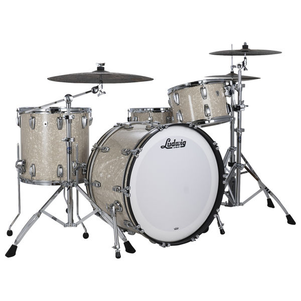 Slagverk Ludwig Classic Oak Pro Beat 24, Vintage White Marine Pearl Pearl