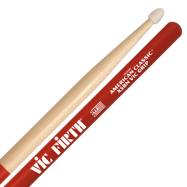 Trommestikker Vic Firth Am. Classic X5BNVG, Vic Grip, Hickory, Nylon Tip