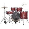 Slagverk Ludwig Accent LC19514, 22 m/Hwd og Cymbaler, Red Sparkle