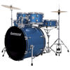 Slagverk Ludwig Accent LC19519, 22 m/Hwd og Cymbaler, Blue Sparkle