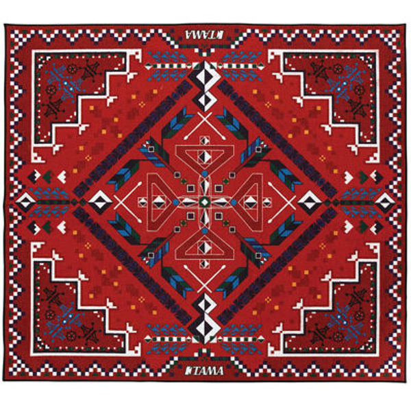 Trommeteppe Tama TDR-SW, 180cm x 200cm, Southwestern, Red