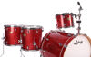 Slagverk Ludwig Centennial Dragstar Maple LRC22DX, 22 Shell Pack, Red Sparkle