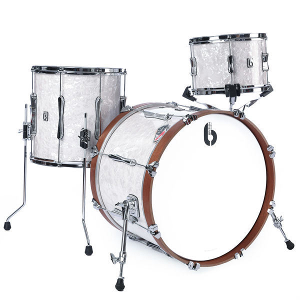 Slagverk British Drum Co. Lounge Club Kit 20 Shell Pack LON-20-CB-WP, 20, Windermere Pearl