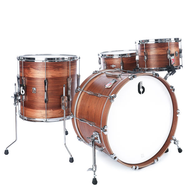 Slagverk British Drum Co. Lounge Club LTD ED Kit 22 Shell Pack LON-22-CBS-CF, 22, Wild Etimoe