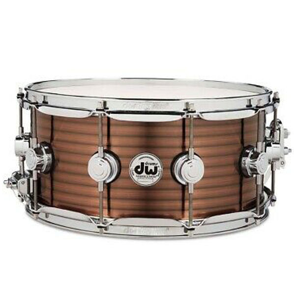 Skarptromme DW Steel, 3mm Ribbed Copper Over Steel 14x6,5, Chrome Hardware