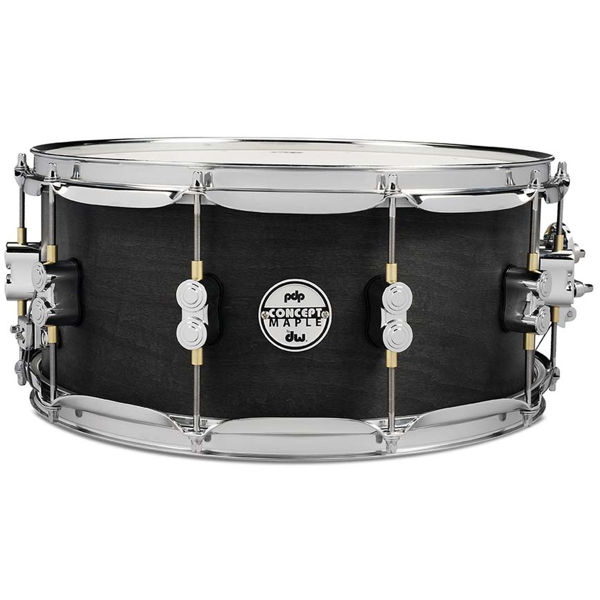 Skarptromme PDP Concept Maple Black Wax PDSN6514BWCR, 14x6,5 Chrome Hardware