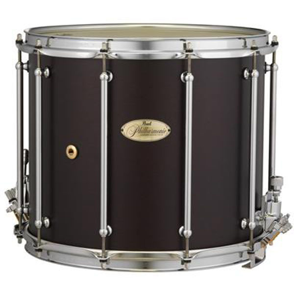 Skarptromme Pearl Philharmonic African Mahogany PHX1412/C210, 14x12, 4-Ply Mahogany, Chrome Hwd, Matte Walnut