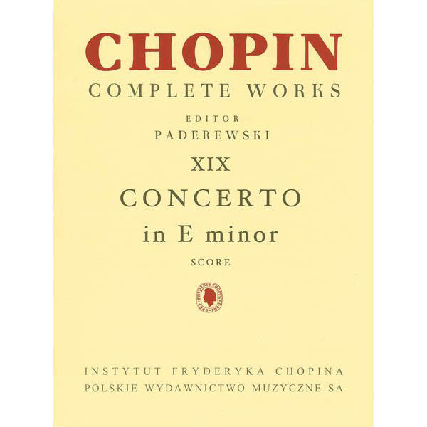 Concerto in E minor, Chopin - Score
