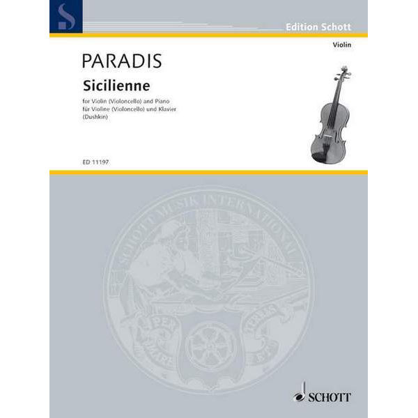 Paradis, Sicilienne for Violin and Piano