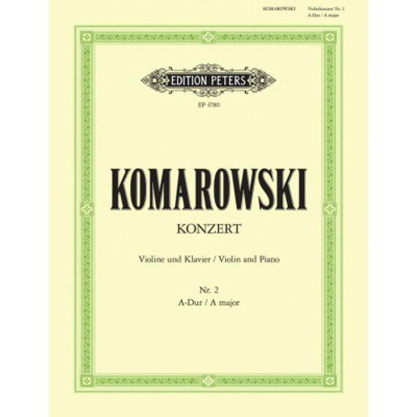 Konzert Nr.2 in A major, Violin and Piano, Komarowski