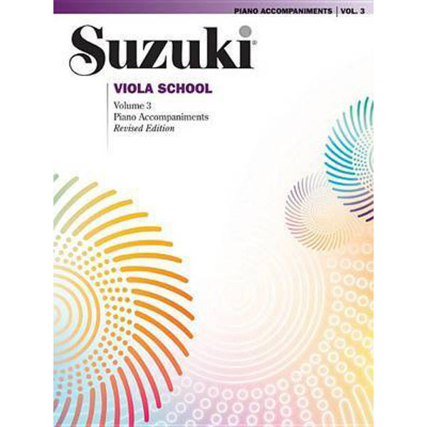 Suzuki Viola School vol 3 Pianoacc. Book