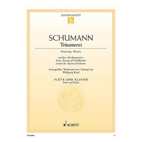Dreaming, op 15/7 from scenes of Childhood. Robert Schumann. Flute and Piano