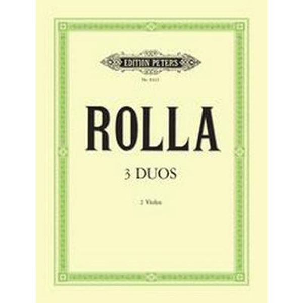 3 Duos for Viola, Allesandro Rolla