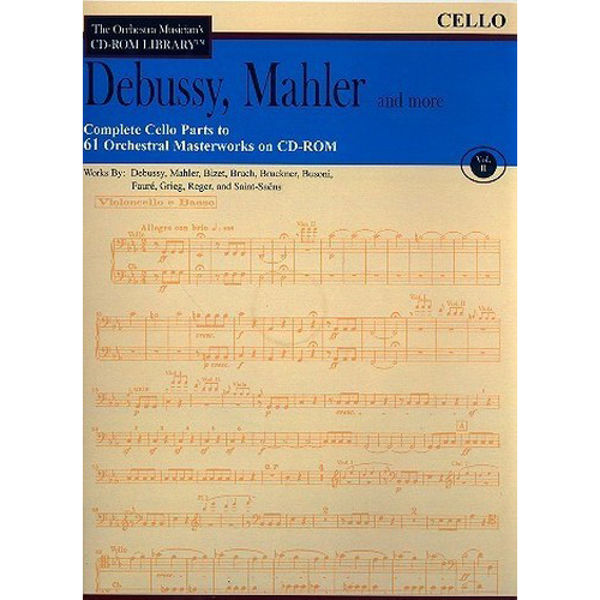 CD-rom library - Debussy, Mahler and more - Cello