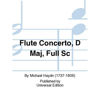 Flute Concerto D-major, Flute and Piano.  Johann Michael Haydn